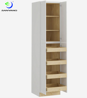 SANYANG meubles de cuisine armoire Cabord Design moderne porte en bois cuisine îlot Table armoire personnalisée cuisine extérieure barbecue