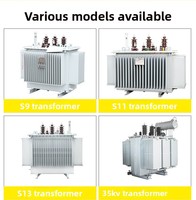 Transformateurs de puissance immergés dans l'huile, spécifications complètes, 30KVA, 250KVA, 400KVA, 630KVA, 1250KVA, 2500KVA, entrée 35kV, sortie 220V/380V