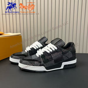 Sneakers de luxe pour hommes Damier 3D, style rétro de haute qualité, pour le basketball, le sport, la marche, la course à pied, marque originale - Product Image 6