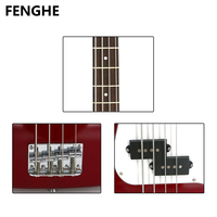 Electric Bass Guitar 4 String Factory KB-01Multi Color Bass Guitar Set Musical Stringed Instruments for Beginners Travel