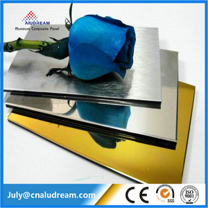 Vàng Sáng Tuyệt Đẹp Lớp Phủ Gương Dibond 4'x8'ft Nhôm Composite Panel ACP/ACM <span class=keywords><strong>Sheets</strong></span> Đối Với Phòng Ngủ Nội Thất Trang Trí - Product Image 6