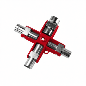 Juego de llaves hexagonales de 4 vías con cabeza cruzada, herramienta de llave Allen para mantenimiento de bicicletas - Product Image 2