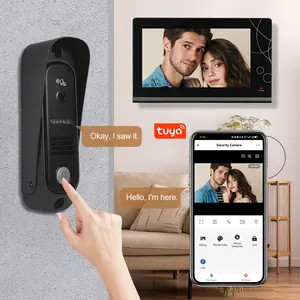 Tuya Smart WiFi/ Wired Video Door Phone 1080P Video Intercom 7inch IPS Screen Camera Doorbell Video Recording Villa Home Bell