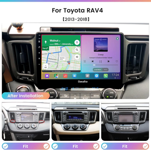 Dasaita Android Car Stereo Màn Hình Cảm Ứng Xe Đa Phương Tiện Máy Nghe Nhạc Qualcomm665 10 Inch 64G Đài Phát Thanh Xe Đầu Đơn Vị Cho Rav4 2013-2018 - Product Image 5