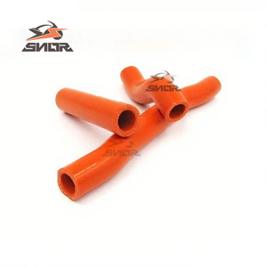 SNOR meilleure vente tuyaux de radiateur de moto pour KTM SXF450 13-15 Dirt Bike Orange Silicone tuyau d'eau - Product Image 1