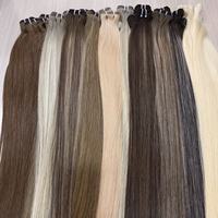 Extensions de cheveux humains brésiliens 100% naturels, alignés sur la cuticule, double épaisseur, qualité Remy, fournisseur de cheveux.
