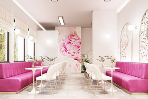 Estudio profesional de pasteles, tienda completa, iluminación LED giratoria personalizada, presentación de pasteles escalonados, soportes de postres ecológicos - Product Image 3