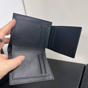 กระเป๋าสตางค์หนังจระเข้แท้ทรงสั้นสำหรับผู้ชาย, กระเป๋าใส่บัตรเครดิต, กระเป๋าสตางค์หนังแท้สไตล์เรโทร และกระเป๋าใส่เหรียญ - Product Image 3