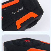 Casque de moto Eurofone V3 PLUS pour interphone, étanche IP67, portée 1200M, prise en charge de la communication full-duplex pour 2 motards, en plastique