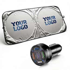 Promotional Business Gift Window <b>Sun</b> <b>Shade</b> With Printed Logo of Custom Car Sunshade Wholesale - Product Image 1