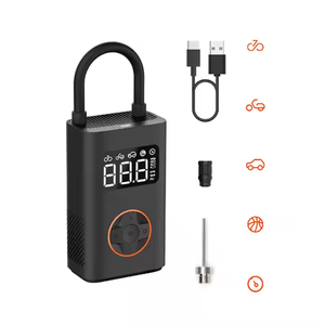 เครื่องอัดอากาศ12V ไร้สายชาร์จได้ปั๊มลมแบบพกพาปั๊มลมสำหรับรถยนต์รถจักรยาน<span class=keywords><strong>ลูก</strong></span>บอลดิจิตอล - Product Image 5