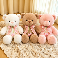 Divers Grands Ours en Peluche Mignons avec Cœur Brodé, Jouet Doux en Peluche, Poupée Ours, Cadeau Saint-Valentin Anniversaire pour Petite Amie