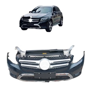 Conjunto de Parachoques Delantero ABS Usado con Recortes para Faros Antiniebla para Modelos <span class=keywords><strong>Benz</strong></span> GLC W253 GLC200/GLC250, Negro, Ajuste Universal, Facelift - Product Image 1