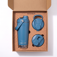 Bouteille shaker portable de haute qualité pour boissons de fitness, 700 ml, en acier inoxydable, avec couvercle thermique à fermeture rapide, pour le sport et la gym, vente en gros
