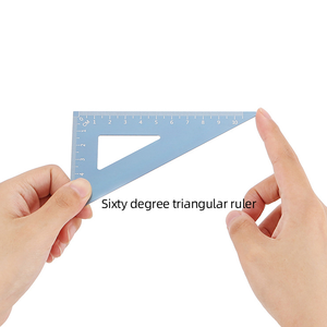 Ensemble de règles triangulaires durables en alliage de zinc multicolores pour l'école et le <span class=keywords><strong>dessin</strong></span> à l'échelle - Product Image 2