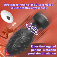App-gesteuerter Silikon-Prostatamassager Analvibrator Butt Plug Erwachsenen-Sexspielzeug für Männer und Frauen Vibrierende Stimulation