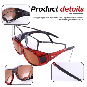 <span class=keywords><strong>Gafas</strong></span> <span class=keywords><strong>de</strong></span> sol polarizadas <span class=keywords><strong>para</strong></span> llevar sobre <span class=keywords><strong>gafas</strong></span> graduadas, <span class=keywords><strong>gafas</strong></span> <span class=keywords><strong>de</strong></span> sol envolventes <span class=keywords><strong>para</strong></span> conducir - Product Image 5