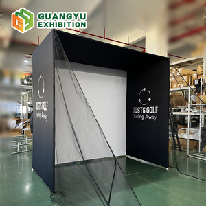 Simulateur <span class=keywords><strong>de</strong></span> <span class=keywords><strong>golf</strong></span> personnel DIY 10x8,2 pieds avec écran d'impact haute définition, structure <span class=keywords><strong>de</strong></span> <span class=keywords><strong>protection</strong></span> rembourrée et <span class=keywords><strong>filet</strong></span> latéral - Product Image 2