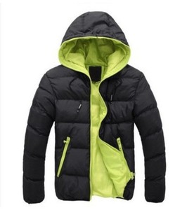 Vêtements en gros, sweat à capuche <span class=keywords><strong>d</strong></span>'hiver uni à manches longues, veste matelassée pour homme - Product Image 5