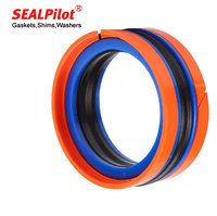 Sello compacto de doble acción KDAS para pistón, cilindro hidráulico de 5 elementos, sello de aceite combinado, kit de sellado de pistón hidráulico para excavadora