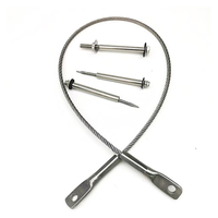 Œillets de câble en acier inoxydable 304, enveloppés de colle, 5 mm, sur mesure, pour compression de câble, vis, goujons, filetage, soudage, pliage, découpe