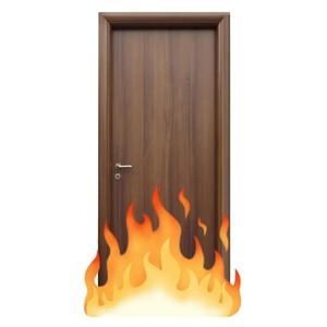 Hotel y apartamento moderno personalizado Puerta de madera ignífuga Madera maciza 30 45 60 90 120 Minutos Diseño de estilo chino resistente al fuego - Product Image 1