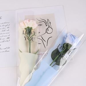 Bolsa de flauta para una sola flor de sirena, envoltura impermeable de OPP para floristería, para regalos de festival y ramos - Product Image 3