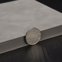 Libreta de Negocios A5 de Piel de Oveja con Encuadernación Térmica, Personalizable con Logotipo, Diario, Libro de Registro de Reuniones de Oficina