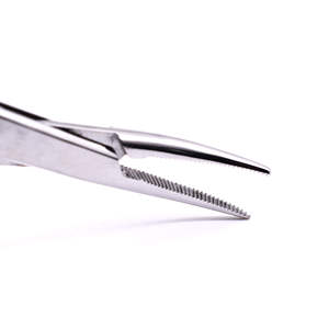 Pinces hémostatiques Huian 125 mm en acier inoxydable à pointe courbée pour l'épilation des animaux domestiques et l'extraction des hameçons - Product Image 2