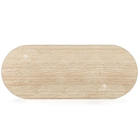 Mesa de Comedor Hexagonal de Dos Patas, Mesa Larga de Mármol