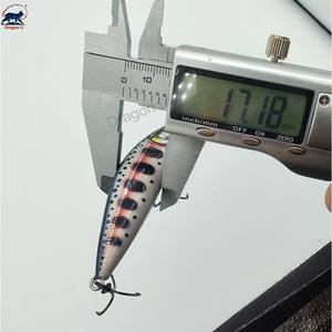 Leurre <span class=keywords><strong>Minnow</strong></span> coulant OEM 70mm 10g 27 couleurs avec hameçons triples en acier à haute teneur en carbone nickelé noir antirouille, leurres de pêche pour truites - Product Image 5