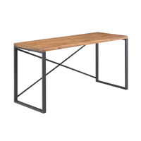 Bureau de style moderne TRIO Concord en bois d'acacia à bord naturel, pour usage commercial, mobilier d'extérieur, montage facile, fabriqué au Vietnam