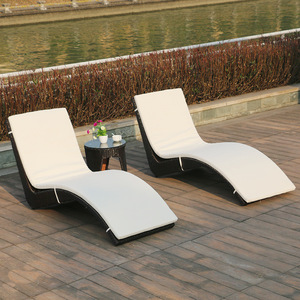 Hot Sale Rattan Sun Lounger Modern Patio <strong>Pool</strong> Chaise Lounge Swimming <strong>Chair</strong> - Product Image 2