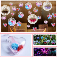 Boîte à bonbons transparente en forme de cœur pour les cadeaux de mariage, emballage de cadeaux, boîte de décoration en forme de cœur