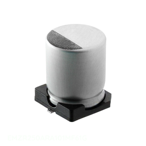 Condensador SMD de Aluminio de Montaje Superficial EMZR250ARA101MF61G 100 uF 20% 25V del Fabricante Channel - Product Image 1