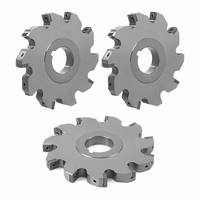 Fraise à indexer pour fraisage latéral et frontal, fraise à rainurer CNC de type disque pour plaquettes en carbure MPHT à trois dents pour le métal