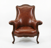 Canapé de salon rétro américain de luxe, fauteuil de salon, cadre en bois massif sculpté, fauteuil à dossier haut, pour salon et chambre à coucher