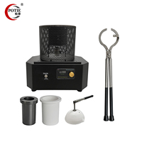 Machine à fondre les métaux mini 6000W pour cuivre, argent, acier, or, capacité 1600 4KG, fusion rapide