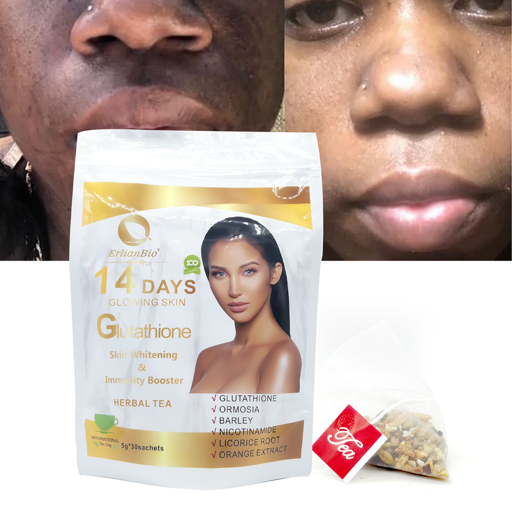 OEM Natural Glutathione Supplement Skin Healthcare Brightening Fast Glowing Support Immunity Herbal Glutathione Tea