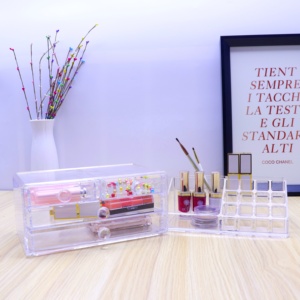 Wholesale Dresser Cosmetic Drawers Acrylic Makeup Storage Organizer with drawer - Product Image 6