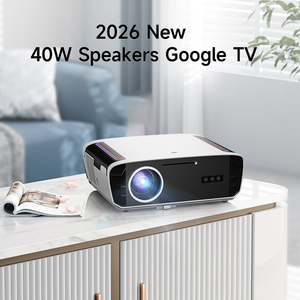 40W High Power Sound Google <b>Projector</b> 1850ANSI 4K Google Assistant NFC Short Throw Auto WiFi 6 BT OEM - Product Image 1
