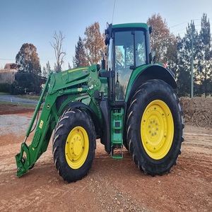 John Deeree Tractor 70HP 4 cilindros motor diésel 4x4 Drive Bearing Motor agrícola caminar Tractor agricultura alta - Product Image 4