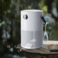 Purificateur d'air domestique électrique 10000mAh, rechargeable par USB, portable, filtre HEPA H13 avec aromathérapie, en plastique, best-seller