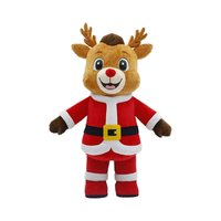 Noël Animal géant gonflable cerf gonfler Animal mascotte Costumes pour adultes Cosplay porter 2m/2.6m cerf vêtements gonflables