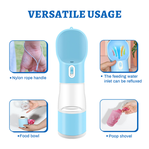 Köpek besleyici su şişesi garip 3 1 taşınabilir çok fonksiyonlu seyahat sızdırmaz Pet köpek içme taşınabilir köpek su şişesi - Product Image 4