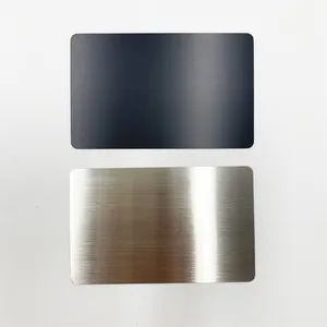 2023 304 Stainless Steel Natural Color Mirror Finish Blank Metal Business Card