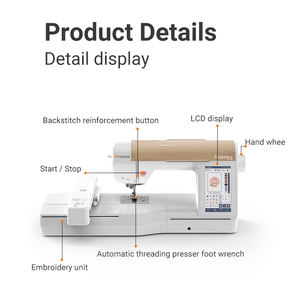 <span class=keywords><strong>Ricoma</strong></span> RSE5000 nueva máquina de coser y bordar de una sola aguja de una sola cabeza para el hogar DIY Mini máquina de bordar máquina de coser - Product Image 5