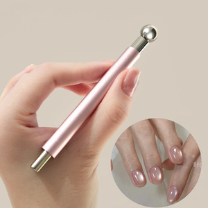 Varilla Magnética para Uñas <span class=keywords><strong>con</strong></span> Cuentas de <span class=keywords><strong>Vidrio</strong></span> Magnéticas Fuertes, Efecto Ojo de Gato Rosa, Nuevo Esmalte de Uñas, Herramienta Magnética de Doble Cabeza - Product Image 4