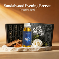 Minyak Wangi Lilin Hadiah Aroma Kakao Osmanthus Cendana Seri Rum Koleksi Aroma Kayu |   Formula Kustom OEM untuk Lilin Hadiah