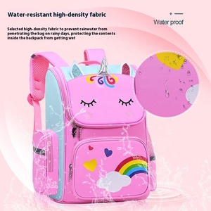 <span class=keywords><strong>Mochila</strong></span> Escolar para Estudiantes de <span class=keywords><strong>Primaria</strong></span> de 1.º a 6.º Grado, Linda Impresión de Dibujos Animados con Logotipo, Gran Capacidad, Doble Correa para Hombro, Ligera - Product Image 3